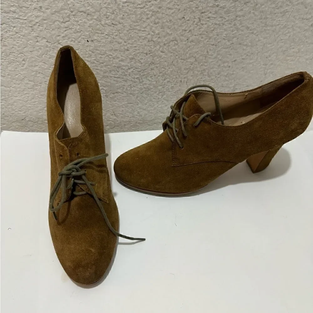 Talbots Brown Suede Oxford Pumps 11M